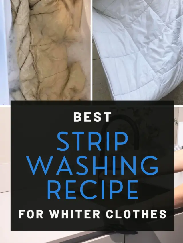 BEST STRIP WASHING RECIPE for WHITER CLOTHES